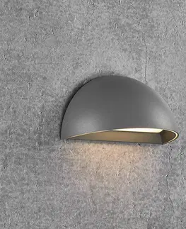 SmartHome vonkajšie svietidlá nástenné Nordlux Vonkajšie nástenné LED svietidlo Arcus Smart, sivá
