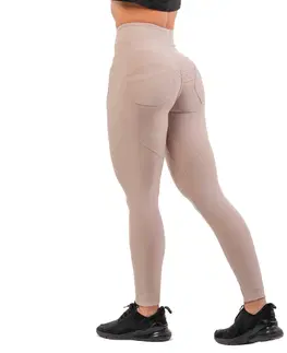 Dámske klasické nohavice Legíny Nebbia Lifting Effect Bubble Butt 587 Cream - XS