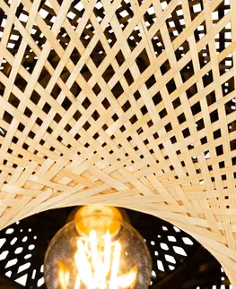 Vonkajsie stropne svietidla Orientálne vonkajšie stropné svietidlo bambusové 50 cm IP44 - Rina