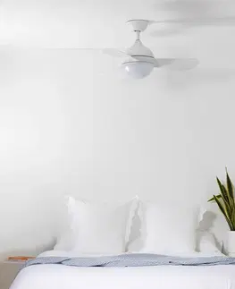 Stropné ventilátory so svetlom FARO BARCELONA Stropný LED ventilátor Hvar, CCT, stmievateľný