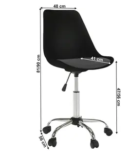 Kancelárske kreslá Kancelárska stolička, čierna/tmavosivá, DARISA NEW