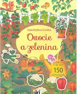 Nalepovačky, vystrihovačky, skladačky Samolepková knižka - Ovocie a zelenina