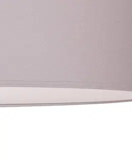 Stropné svietidlá Euluna Euluna Roller svietidlo, látka sivá, Ø 50 cm