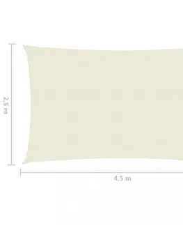 Stínící textilie Tieniaca plachta obdĺžniková HDPE 2,5 x 4,5 m Dekorhome Sivohnedá taupe