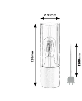 Stolové lampy Rabalux 74050 stolná lampa Ronno, čierna