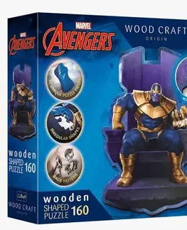 Limitovaná edícia Trefl Drevené puzzle Thanos na tróne 160 Trefl