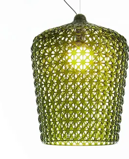 Závesné svietidlá Kartell Kartell Kabuki – dizajnérska závesná lampa zelená
