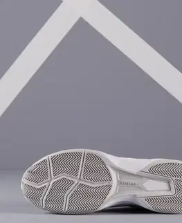 dámske tenisky Dámska tenisová obuv TS500 na antuku biela