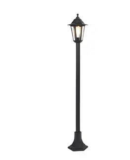 Vonkajsie osvetlenie Smart lampáš čierny 122 cm vrátane Wifi ST64 - New Haven