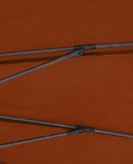 Slnečníky Záhradný slnečník s hliníkovou tyčou ø 270 cm Dekorhome Antracit