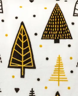 Obliečky 4Home Vianočné obliečky mikroflanel Nordic Tree, 140 x 220 cm, 70 x 90 cm