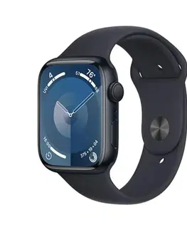 Inteligentné hodinky Apple Watch Series 9 GPS 41mm Silver Aluminium Case with Storm Blue Sport Band - ML MR913QCA