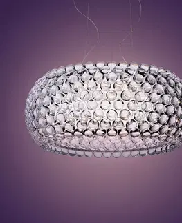 Závesné svietidlá Foscarini Foscarini Caboche Plus Grande závesná stmieva číra