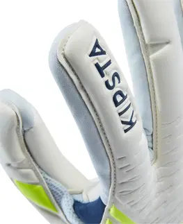 futbal Brankárske futbalové rukavice F900 VIRALTO SHIELDER pre dospelých biele