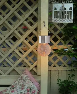 Záhradné lampy Rabalux 7850 solárne dekoratívne svietidlo Yola, s funkciou RGB