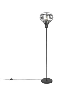 Stojace lampy Moderná stojaca lampa čierna - Sapphira