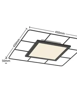 Stropné svietidlá Lindby Lindby Khai stropné LED svetlo, Stepdim 45 x 45 cm