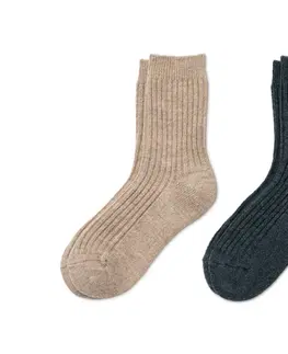 Socks Ponožky z rebrovanej pleteniny, 2 páry