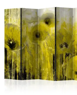 Paravány Paraván Yellow madness Dekorhome 135x172 cm (3-dielny)