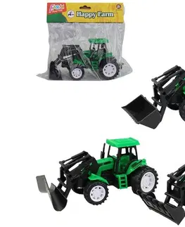 Hračky - dopravné stroje a traktory MADE - Traktor s nástrojom, v sáčku, 16 x 7 x 8,5 cm, Mix Produktov
