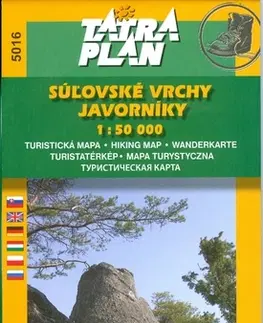 Turistika, skaly TM 5016 Súľovské vrchy, Javorníky 1:50 000 – SK, GB, PL