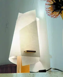 Stolové lampy Domus Dizajnérska stolná lampa PLAN B, buk