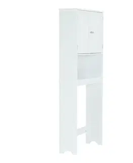 Kúpeľňový nábytok Skrinka nad WC, biela, ATENE TYP 5