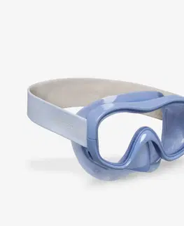 šnorchl Detská potápačská maska 100 Comfort svetlomodrá