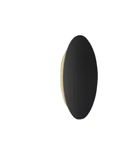 Nástenné svietidlá Escale Escale Blade nástenné LED čierna matná Ø 34 cm
