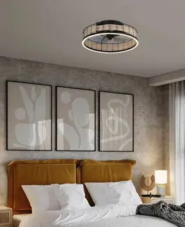 Stropné ventilátory so svetlom EGLO EGLO Frana stropné LED svetlo s ventilátorom