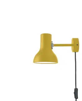 Nástenné svietidlá Anglepoise Anglepoise Type 75 Mini nástenné, zástrčka, žltá
