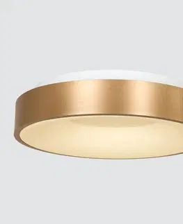Stropné svietidlá Steinhauer Stropné LED svetlo Ringlede 2 700 K Ø 48 cm zlatá