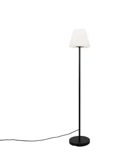 Vonkajsie osvetlenie Inteligentná moderná vonkajšia stojaca lampa čierneho odtieňa bielej farby vrátane Wifi A60 - Virginia