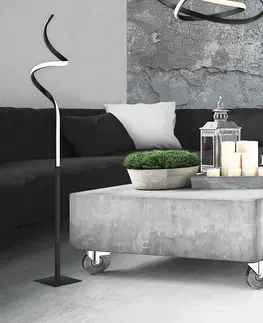 Stojace lampy Dizajnová stojaca lampa čierna vrátane LED 3-stupňového stmievania - Koers