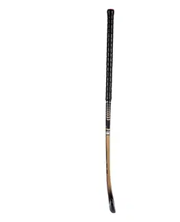 hokej Hokejka CarboTec C85 na pozemný hokej pre skúsených hráčov low bow 85 % karbónu zlato-čierna
