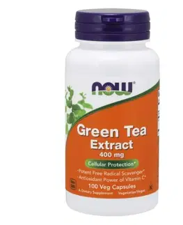 Ostatné spaľovače tukov NOW Foods Extrakt zeleného čaju 400 mg 100 kapsúl
