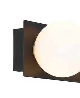Vonkajsie nastenne svietidla Moderné nástenné svietidlo čierne 48 cm IP44 3-svetlo - Cederic