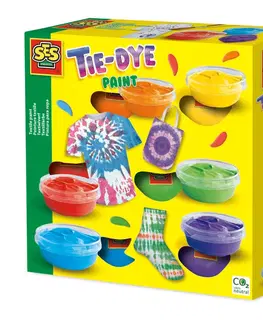 Kreatívne a výtvarné hračky SES - Farby na textil - batikovanie, 6 farieb
