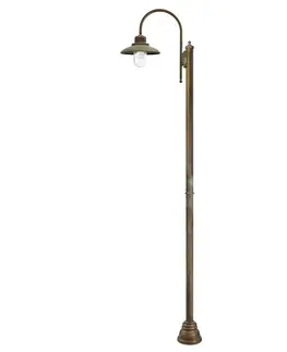 Verejné osvetlenie Moretti Luce Stĺpové svietidlo Casale 270 cm 1-plameňové