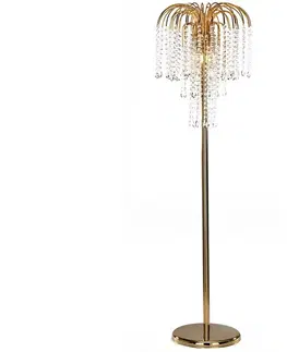 Lampy ONLI ONLI - Stojacia lampa PIOGGIA 3xE14/6W/230V zlatá 