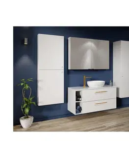 Kúpeľňový nábytok CERSANIT - Zrkadlová skrinka LARGA 60 modrá S932-017