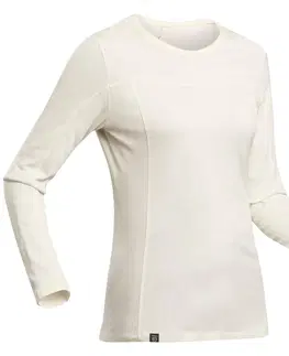 mikiny Dámske tričko z vlny merino bez farbenia a s dlhým rukávom MT500