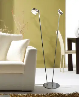 Stojacie lampy Top Light Flexibilná lampa PUK FLOOR chróm