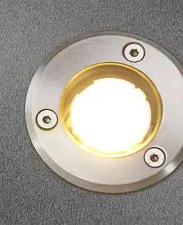 Nájazdové svietidlá Lucande IP67 zapustené podlahové LED svietidlo Kenan oceľ