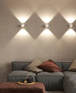 Bodové svetlá Top Light Puk Maxx Wall, LED, číre šošovky, matná biela