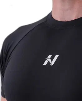 Pánske tričká Pánske funkčné tričko Nebbia 324 Black - XXL