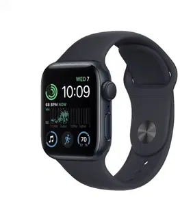 Inteligentné hodinky Apple Watch SE GPS 44mm Midnight Aluminium Case with Midnight Sport Band - Regular MNK03CS/A
