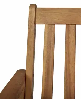 Lavice a stoličky Záhradná lavica s úložným priestorom hnedá / krémová Dekorhome