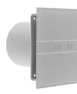 Domáce ventilátory CATA - E-100 GBTH kúpeľňový ventilátor axiálny s automatom,4W/8W,potrubie 100, čierna 00900602
