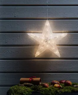 Vianočné osvetlenie do okien Konstsmide Christmas Dekoratívna hviezda LED na vonkajšie použitie, Ø 40 cm